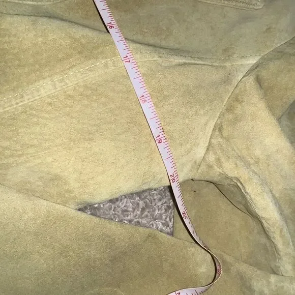 J Jill lime leather blazer size M - Picture 5 of 8